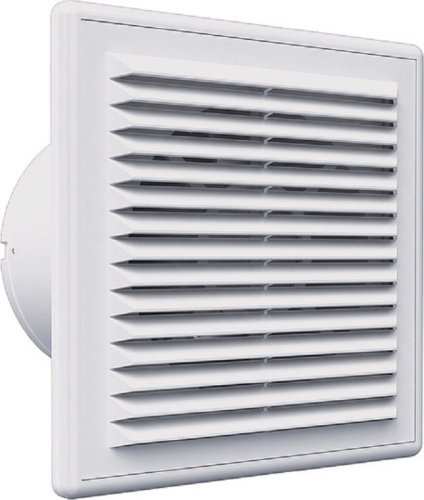 Вентилятор осевой Era Auramax D100 c сеткой и обратным клапаном белый картинка